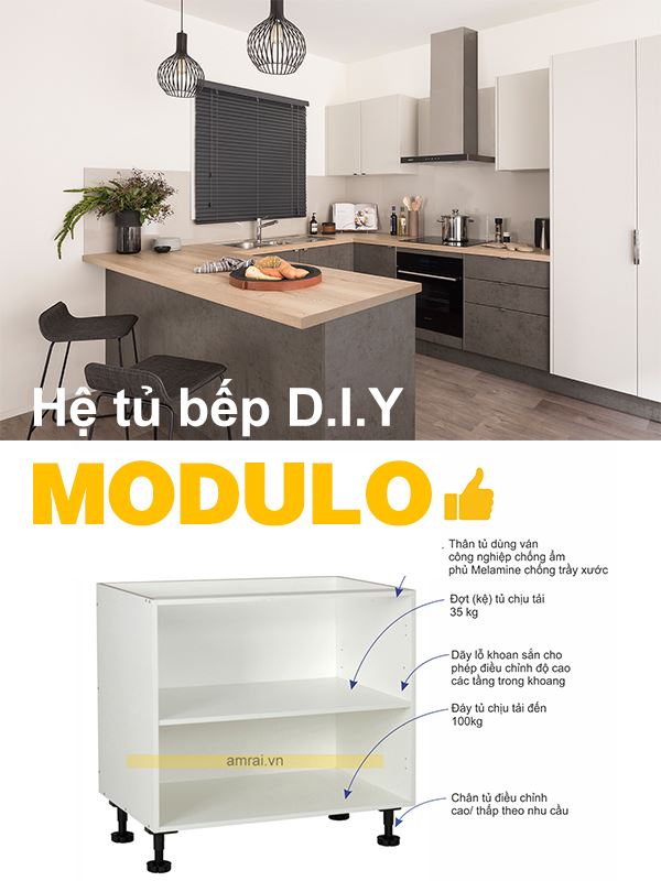 MODULO - hệ tủ bếp D.I.Y